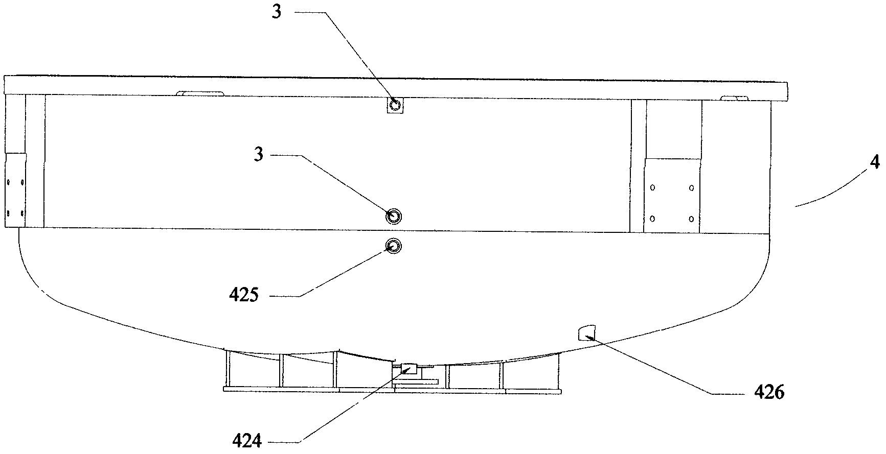 Polycrystalline furnace using lower chamber heat-insulation structure