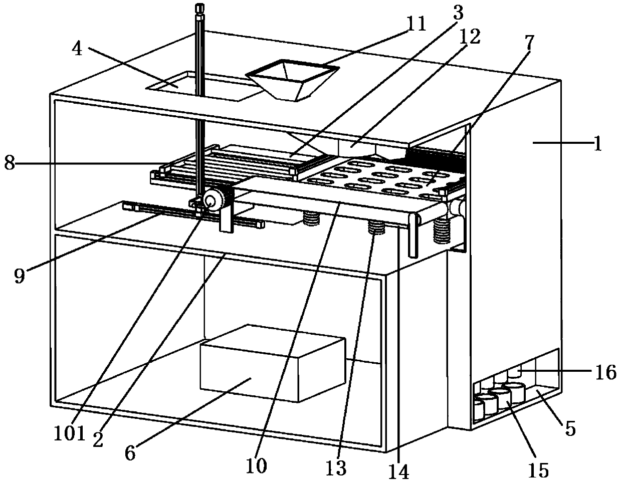 A kind of equalizing equipment and method for equalizing capsule medicine