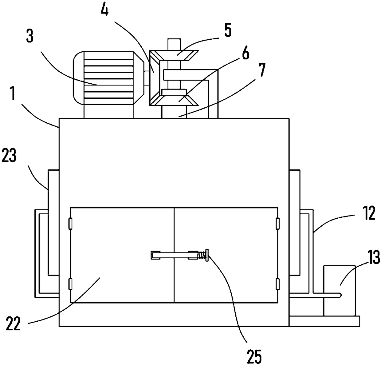 Biomass fuel drying device