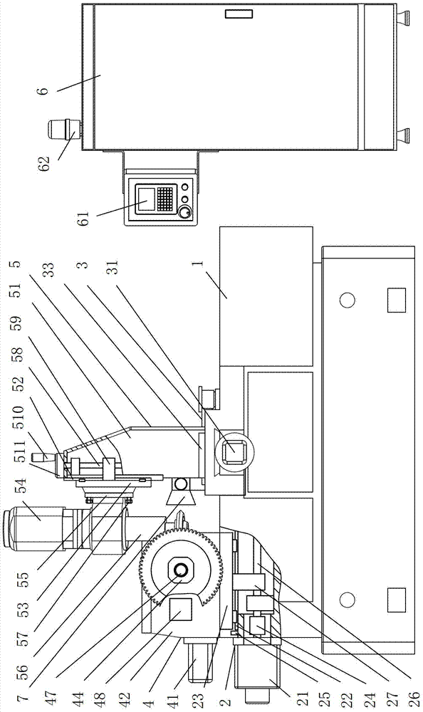 Gear edge and corner grinding machine