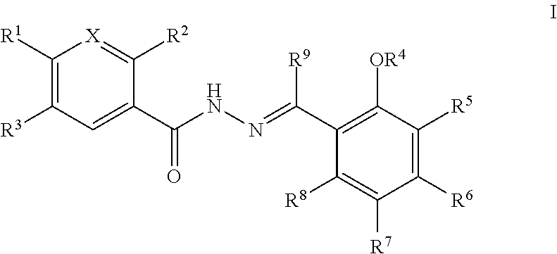 Treatment of ovarian cancer with benzylidenebenzohydrazides