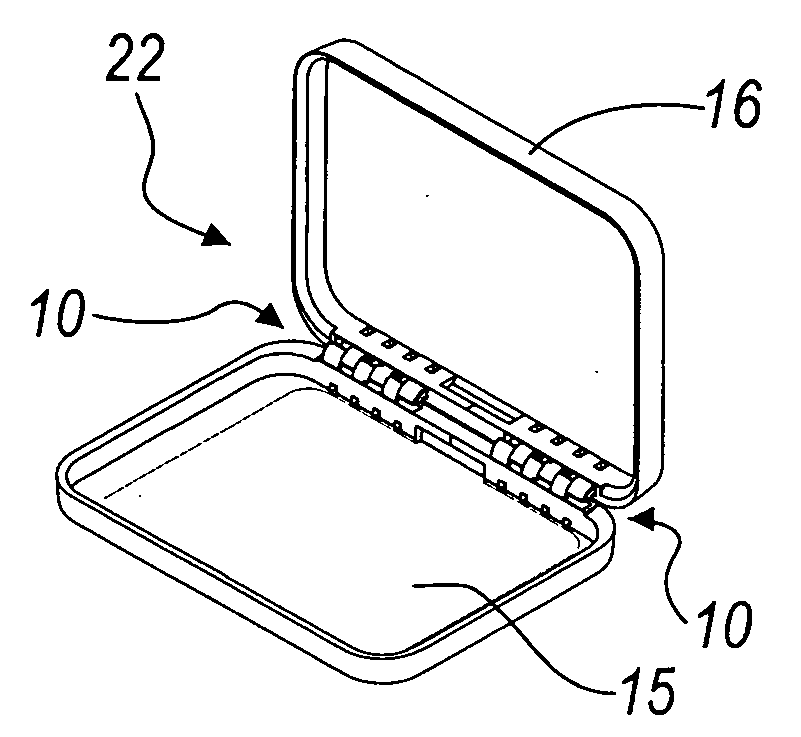 Hinge particularly for box-like bodies