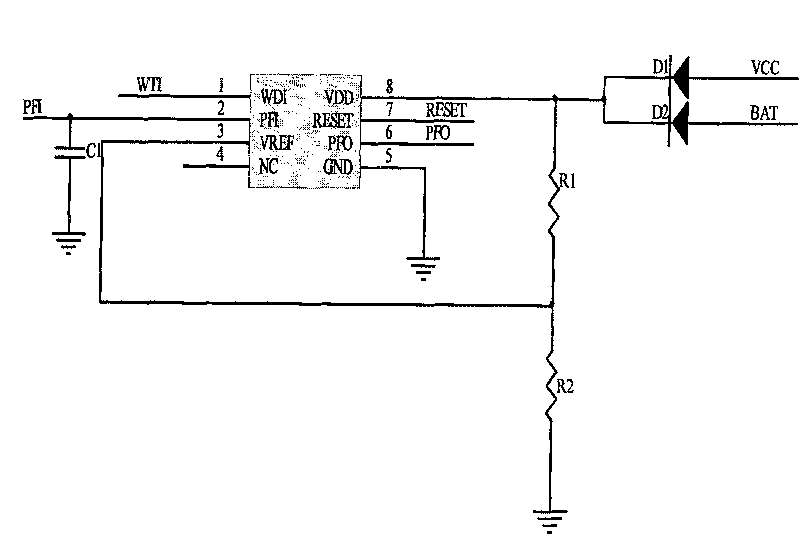 Reset control chip and method