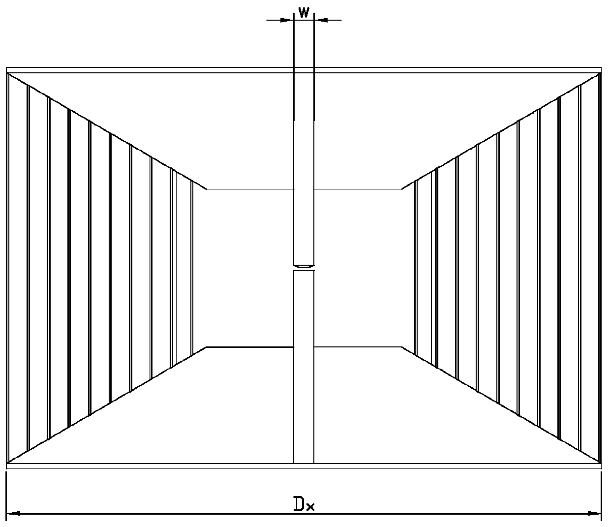 Ultra-wideband double-ridge horn antenna for 1-40GHz frequency band