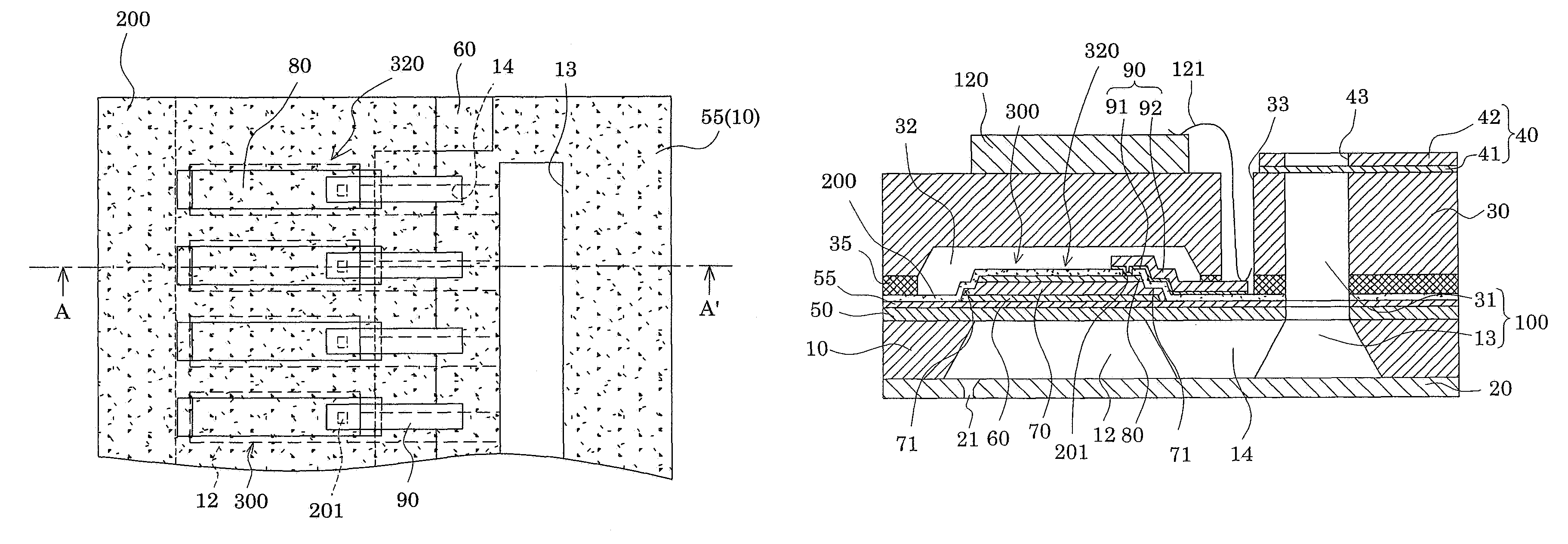 Actuator device, liquid-jet head and liquid-jet apparatus