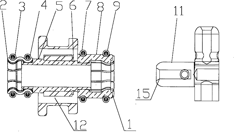 Grounding loop moving/static contact device for load switch