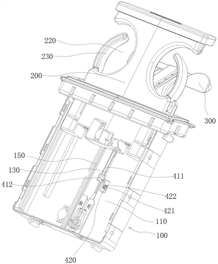 A drawer type cup holder assembly