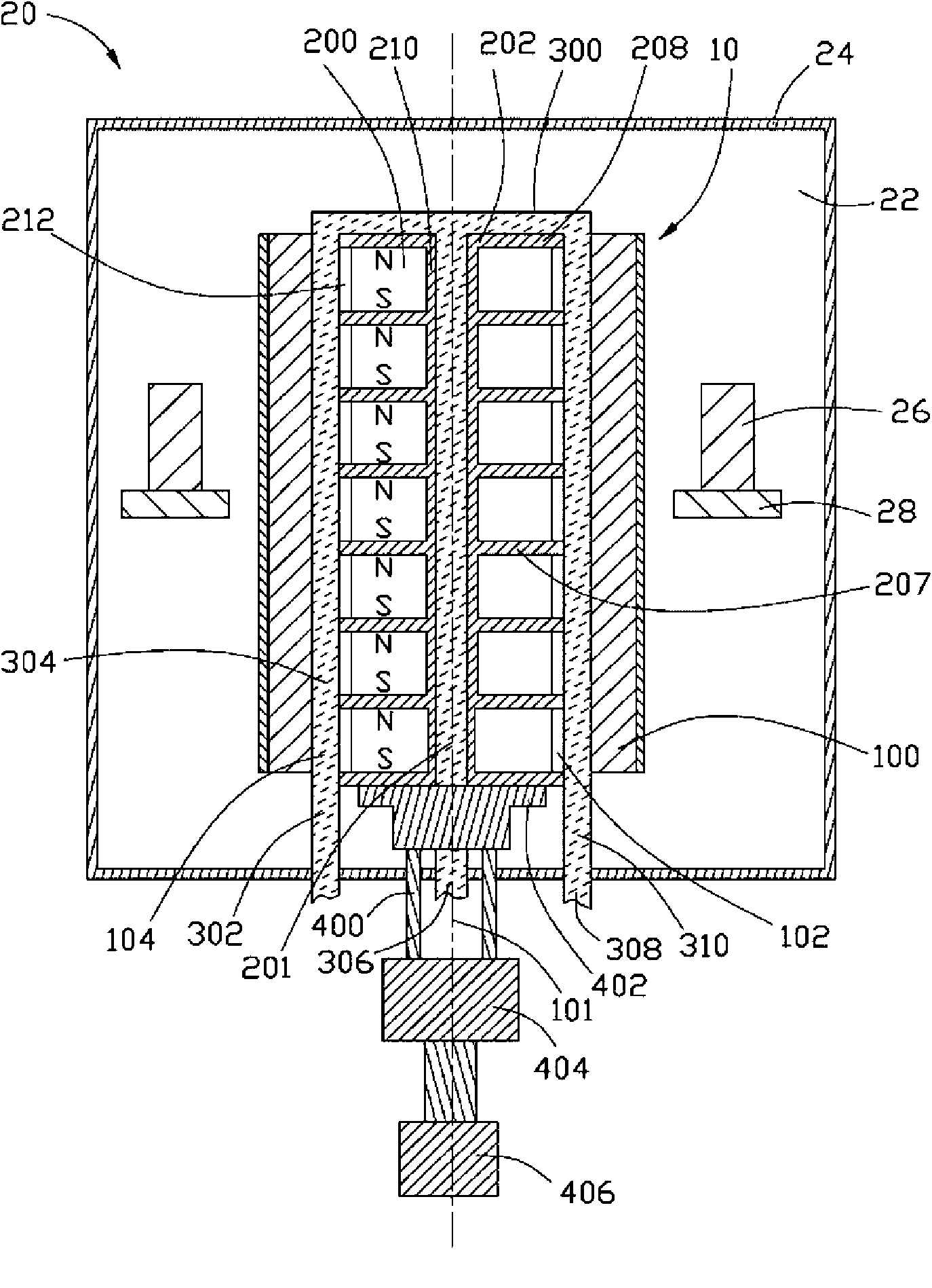 Magnetron sputtering device