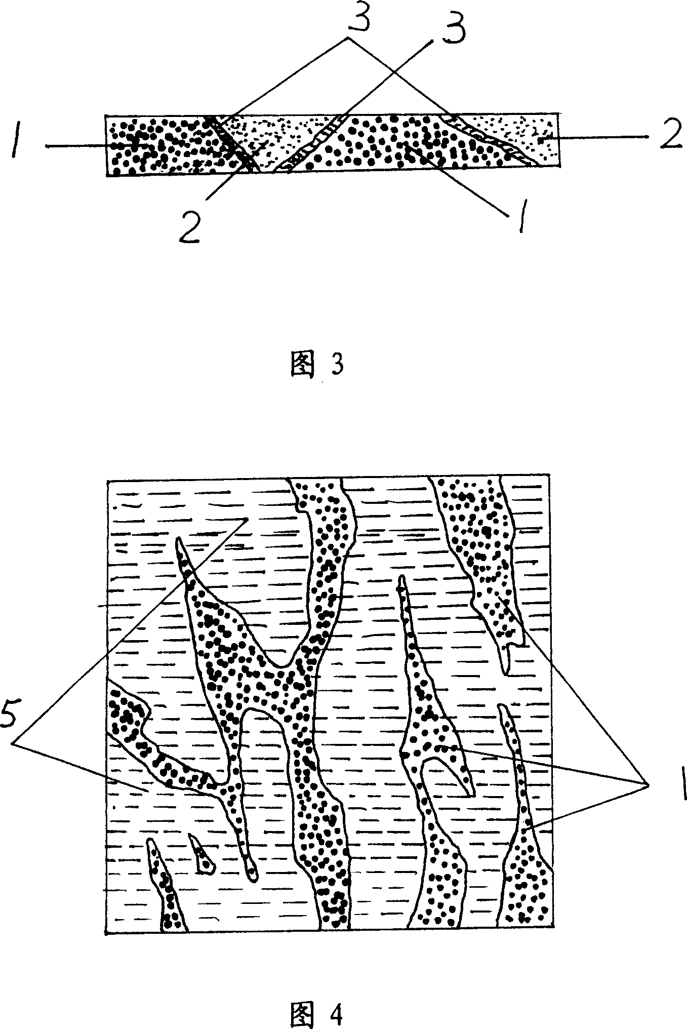 Technology for making pigment pattern edge to form colour stone-imitation seam by pattern die