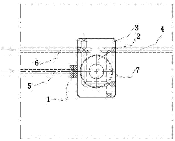 Anti-drawing and quick-break device at the glue inlet point of the mold