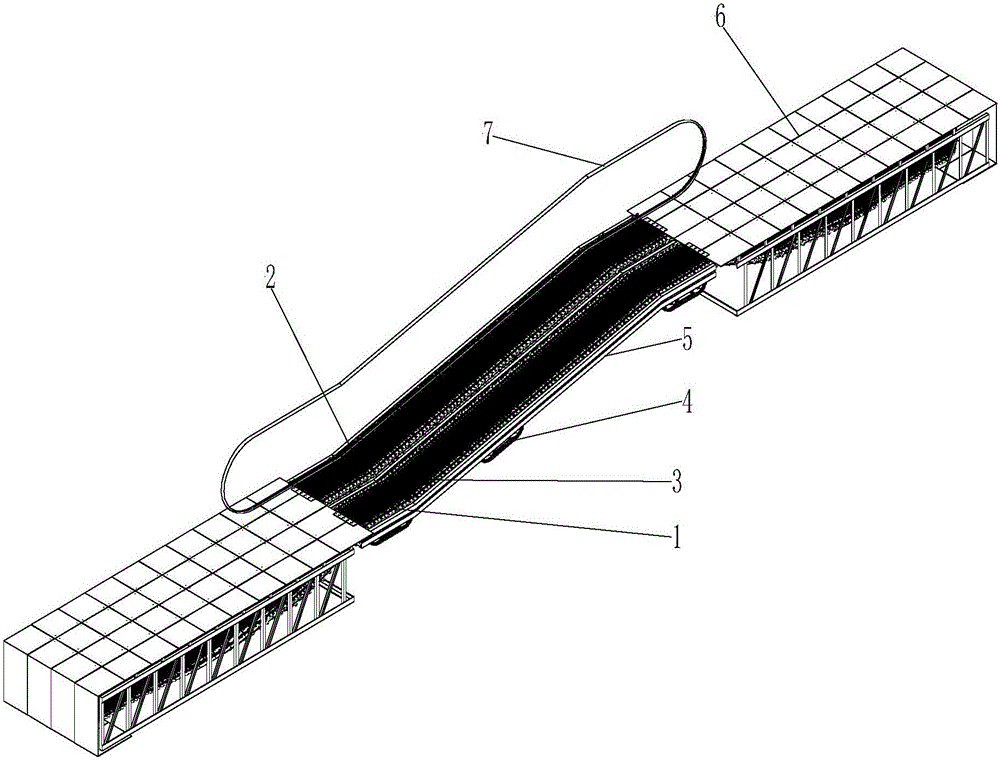 A kind of two-way circulation slope elevator