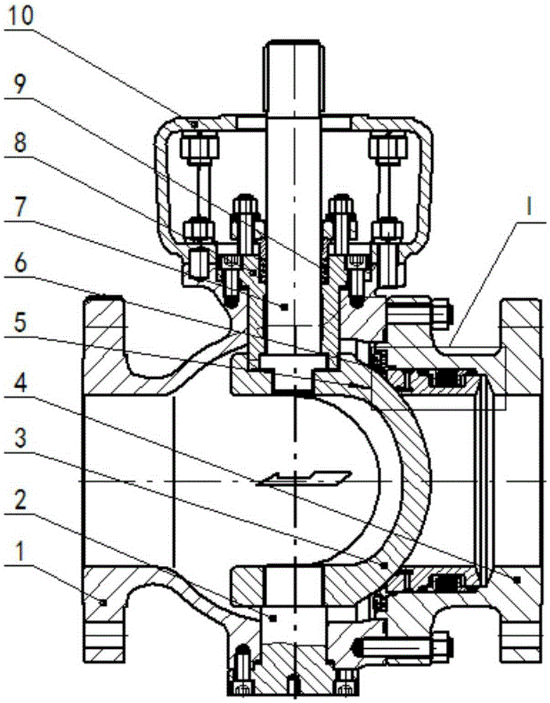 Anti-jammed and anti-blocking wearproof ball valve