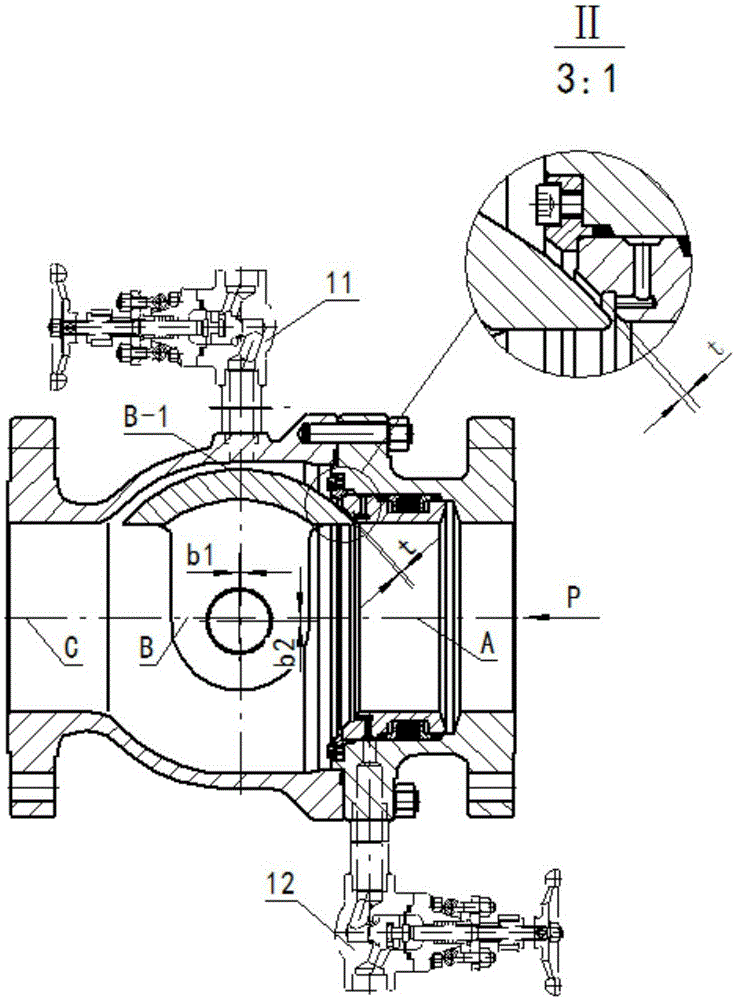 Anti-jammed and anti-blocking wearproof ball valve