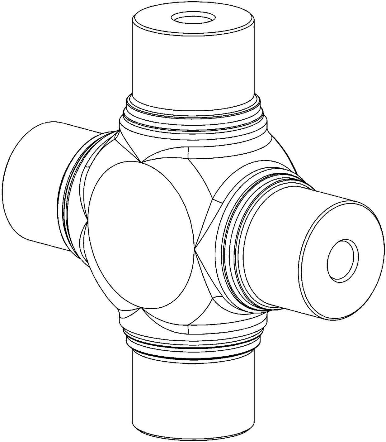 High-bearing and long-life cross-shaft universal joint