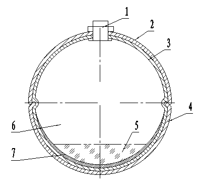 Inert gas internal-relaxation self-repair tyre