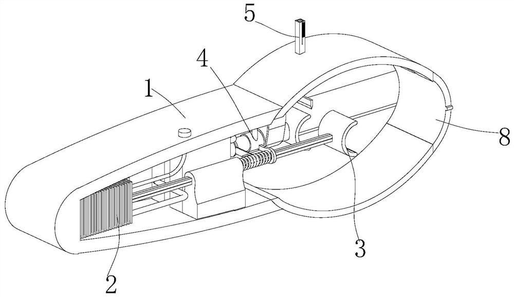 Fluff processing device for fabric production