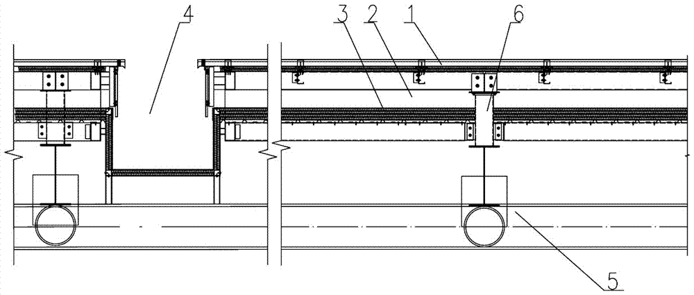 Metal roof secondary waterproof structure and construction method