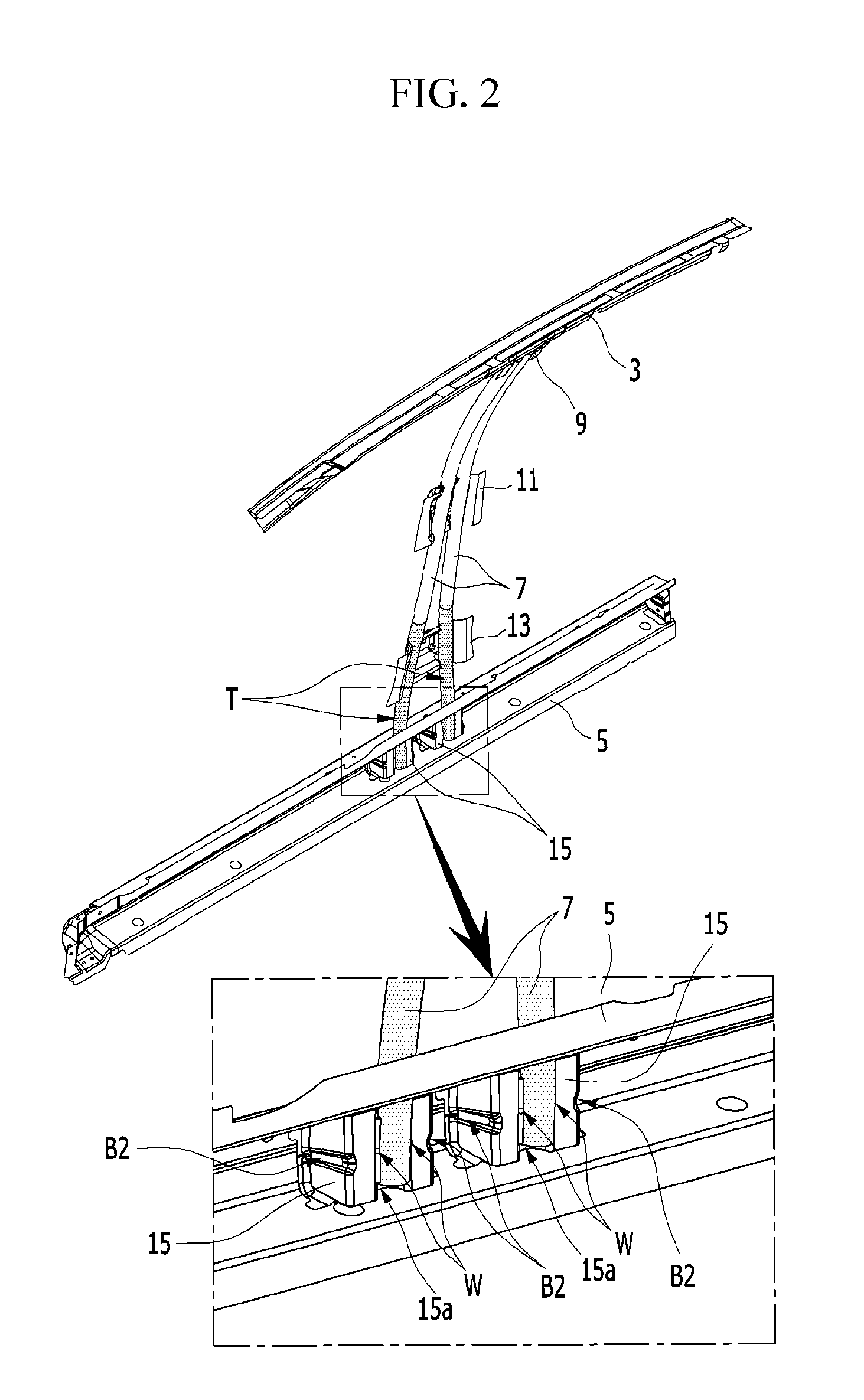 Center pillar reinforcement unit for vehicle