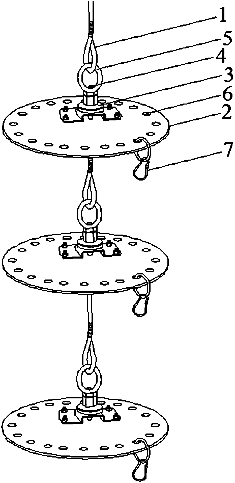 Special lifting rope for pole frame transformer installation