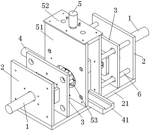 Welding fixing device of gas meter room cover