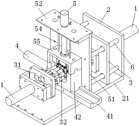 Welding fixing device of gas meter room cover