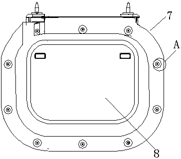 Welding fixing device of gas meter room cover