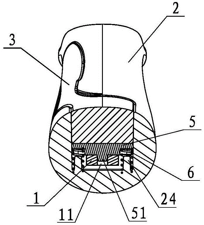 Detachable handle of pot