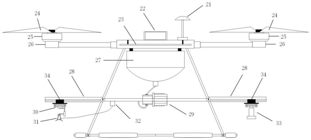 An intelligent device and method for automatic target spray flow control of weeding drones