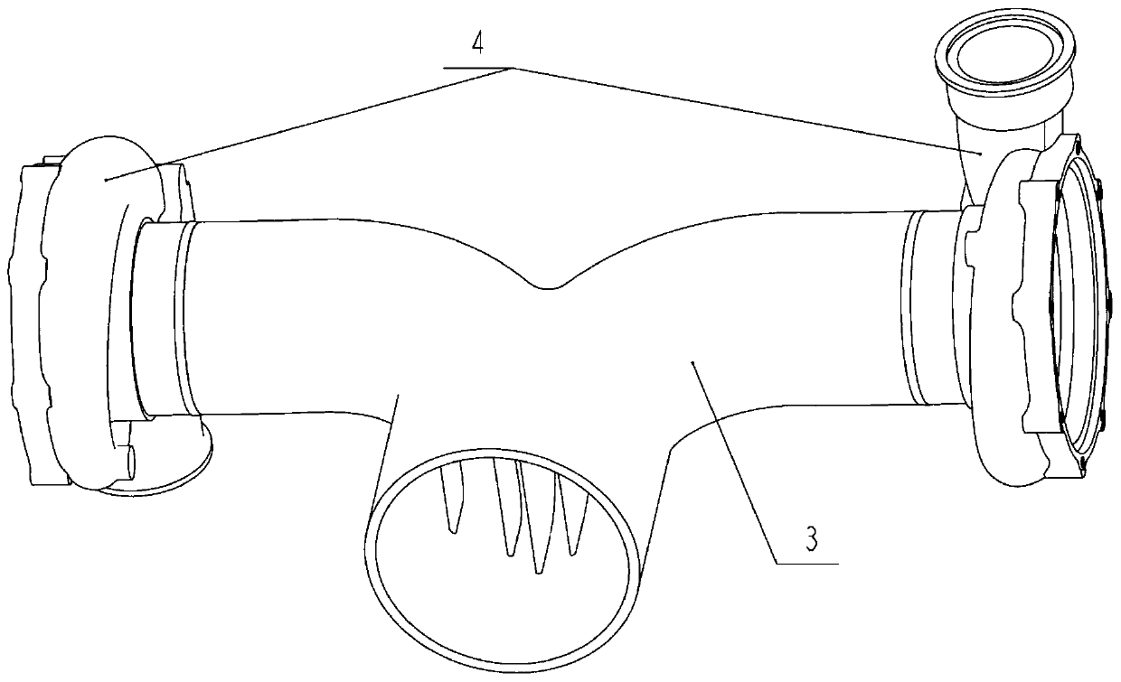 Bent pipeline structure capable of inhibiting flow distortion