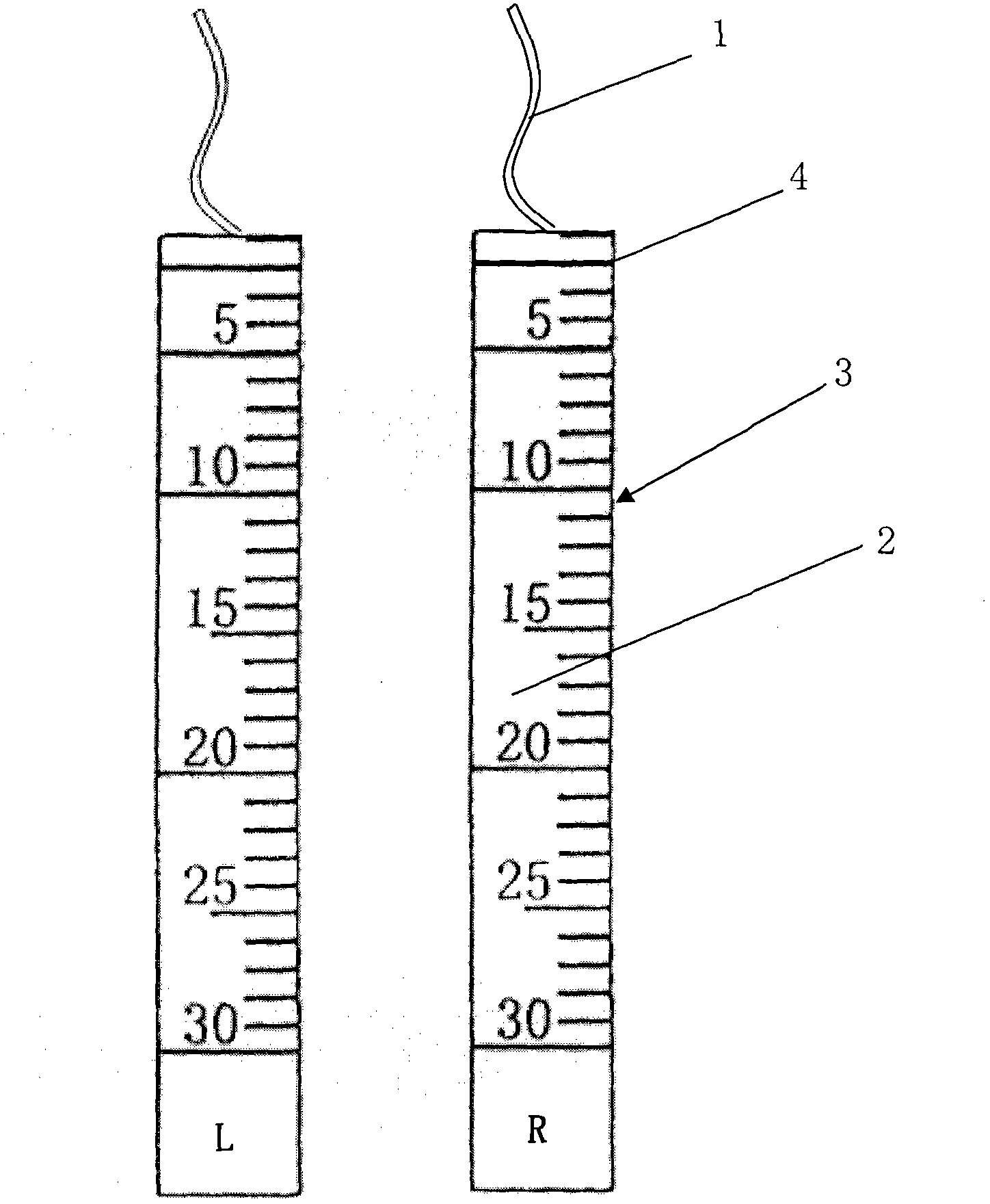 Composite tear detection bar