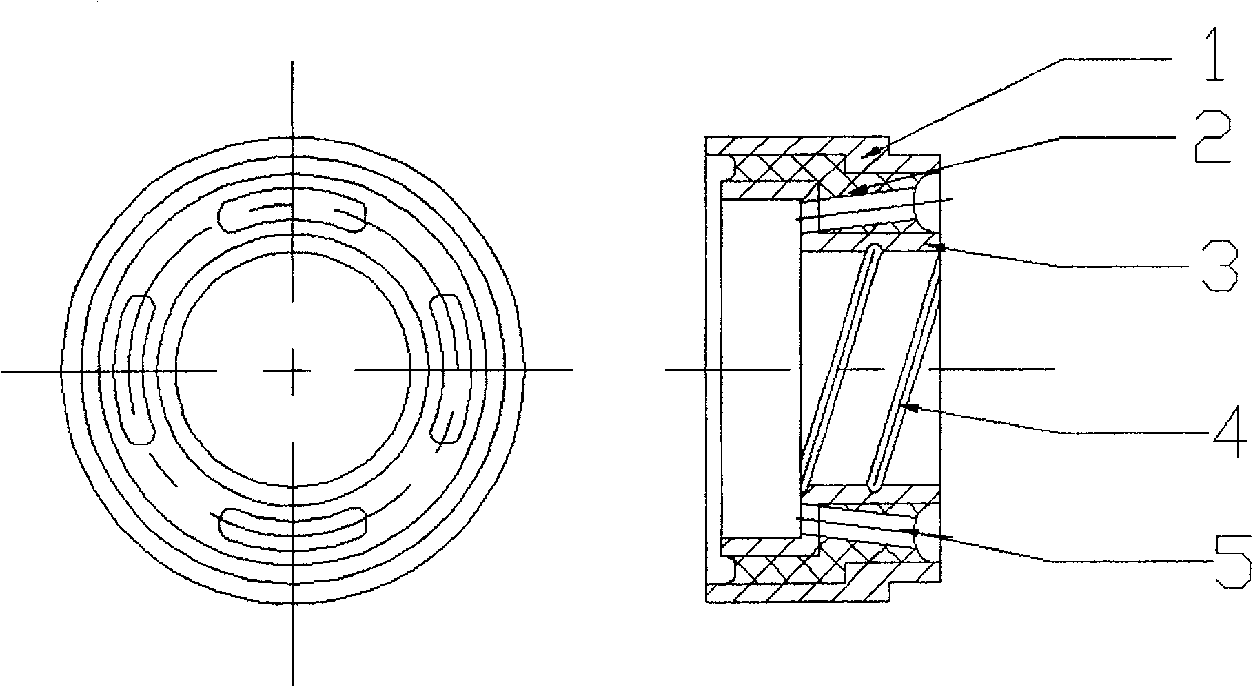 Half shaft support device driven with turning drive axle