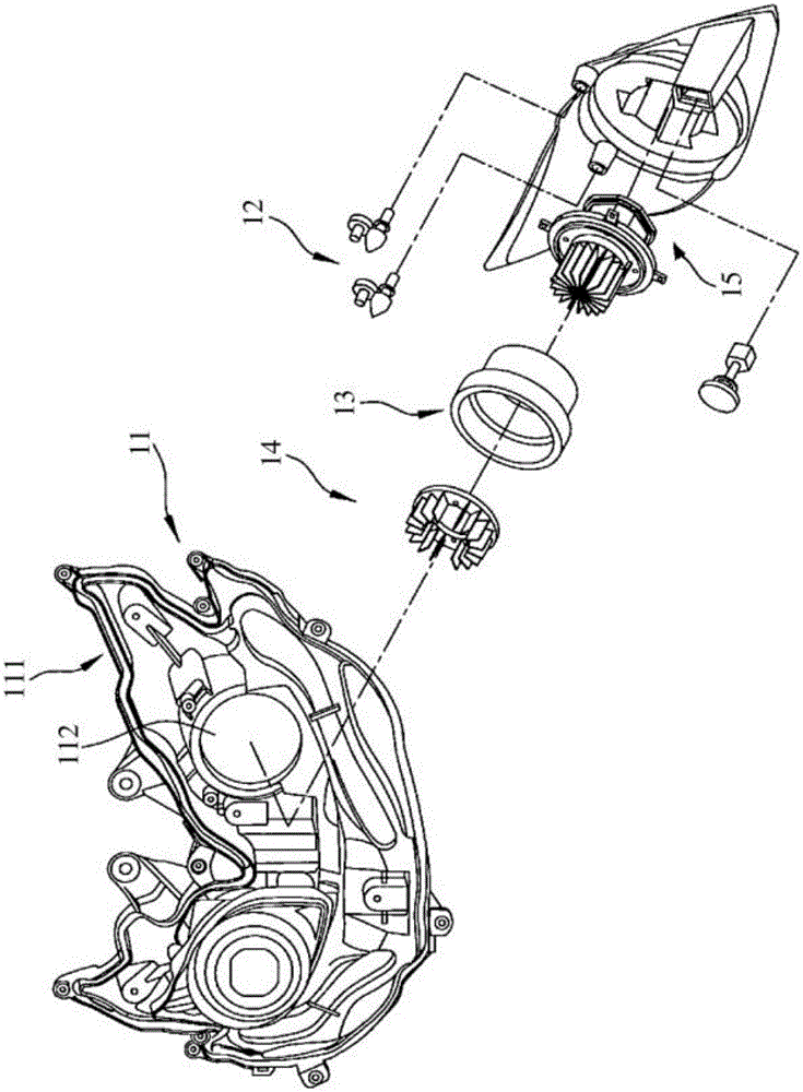 Lamp structure for vehicle