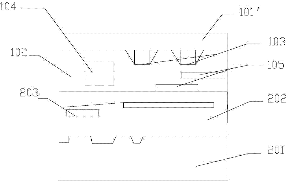 Stackable sensor chip structure and preparation method thereof