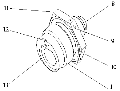 One-way valve capable of buffering fluid shocks