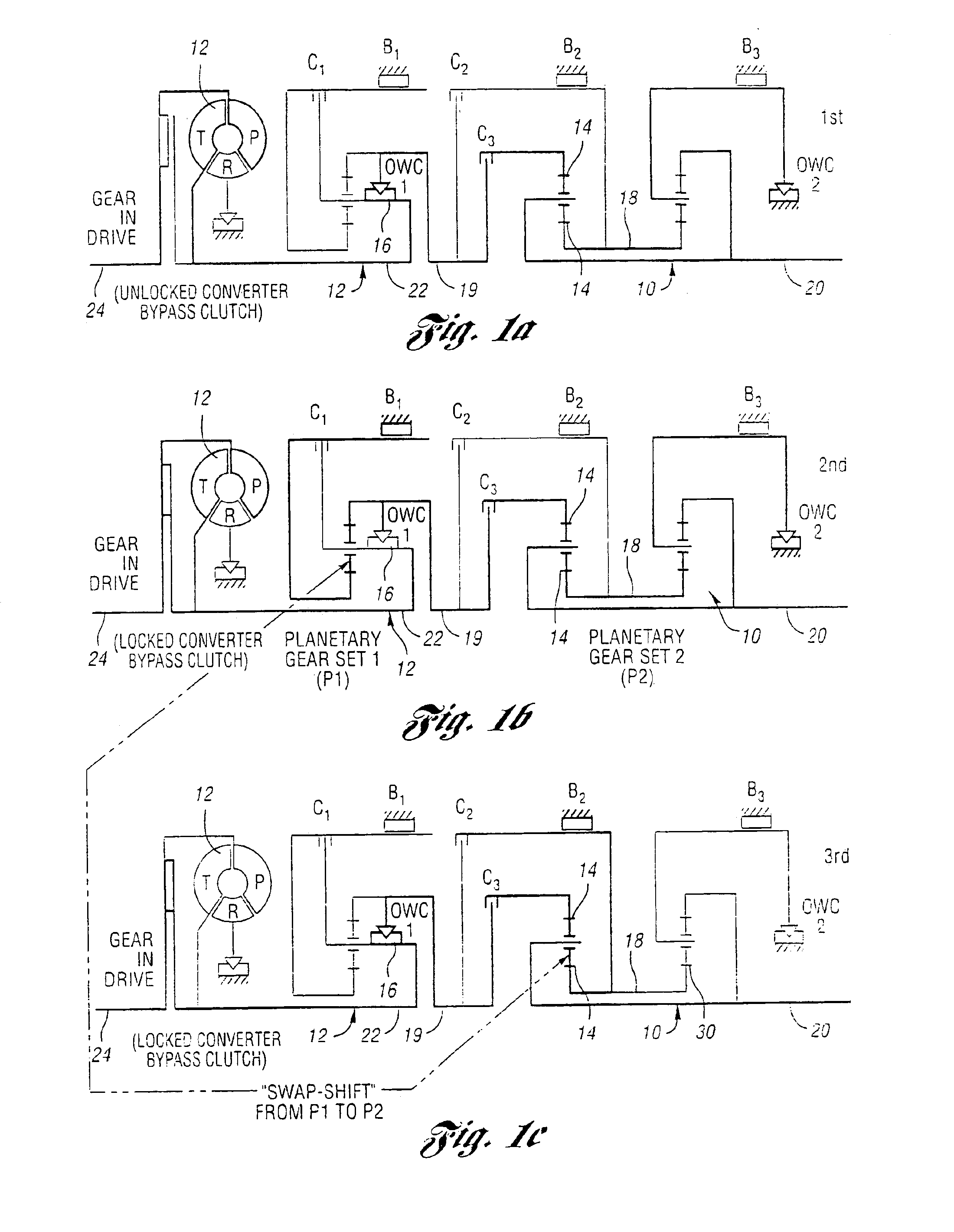 Automatic transmission control system with direct electronic swap-shift control