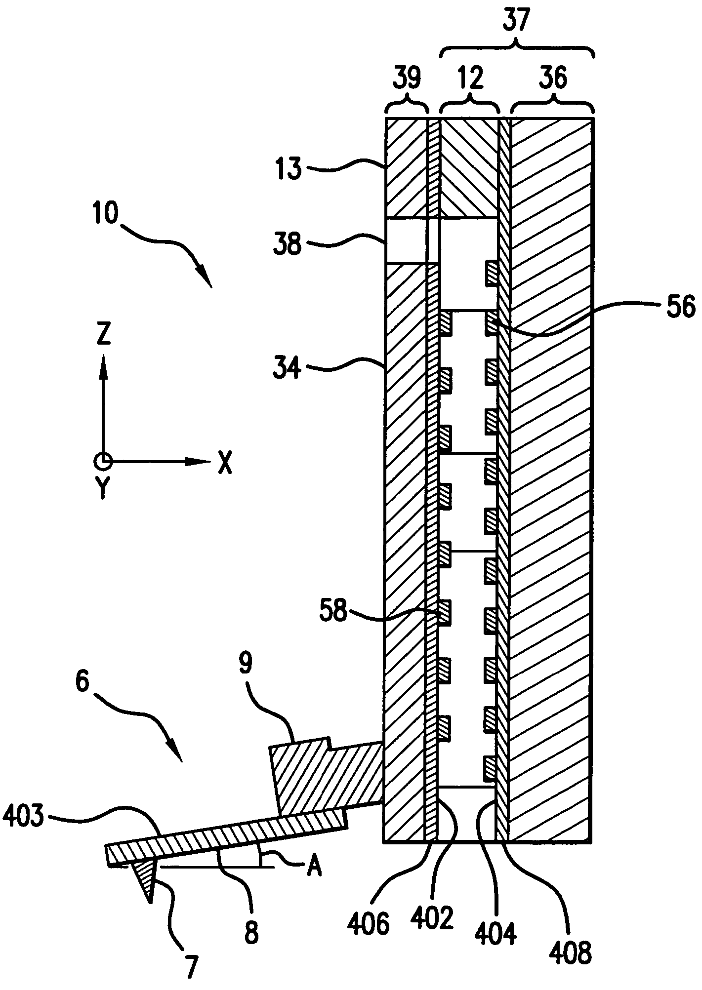 Scanning probe microscope using a surface drive actuator to position the scanning tip