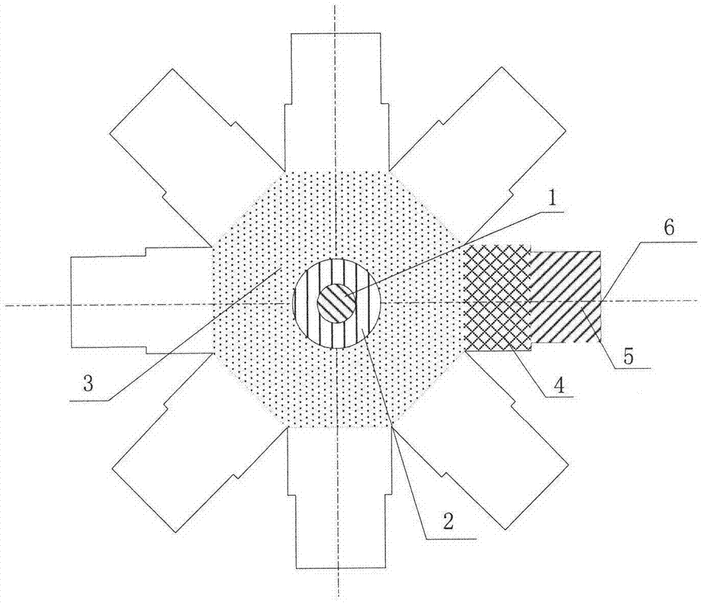 Radial linear power divider/synthesizer