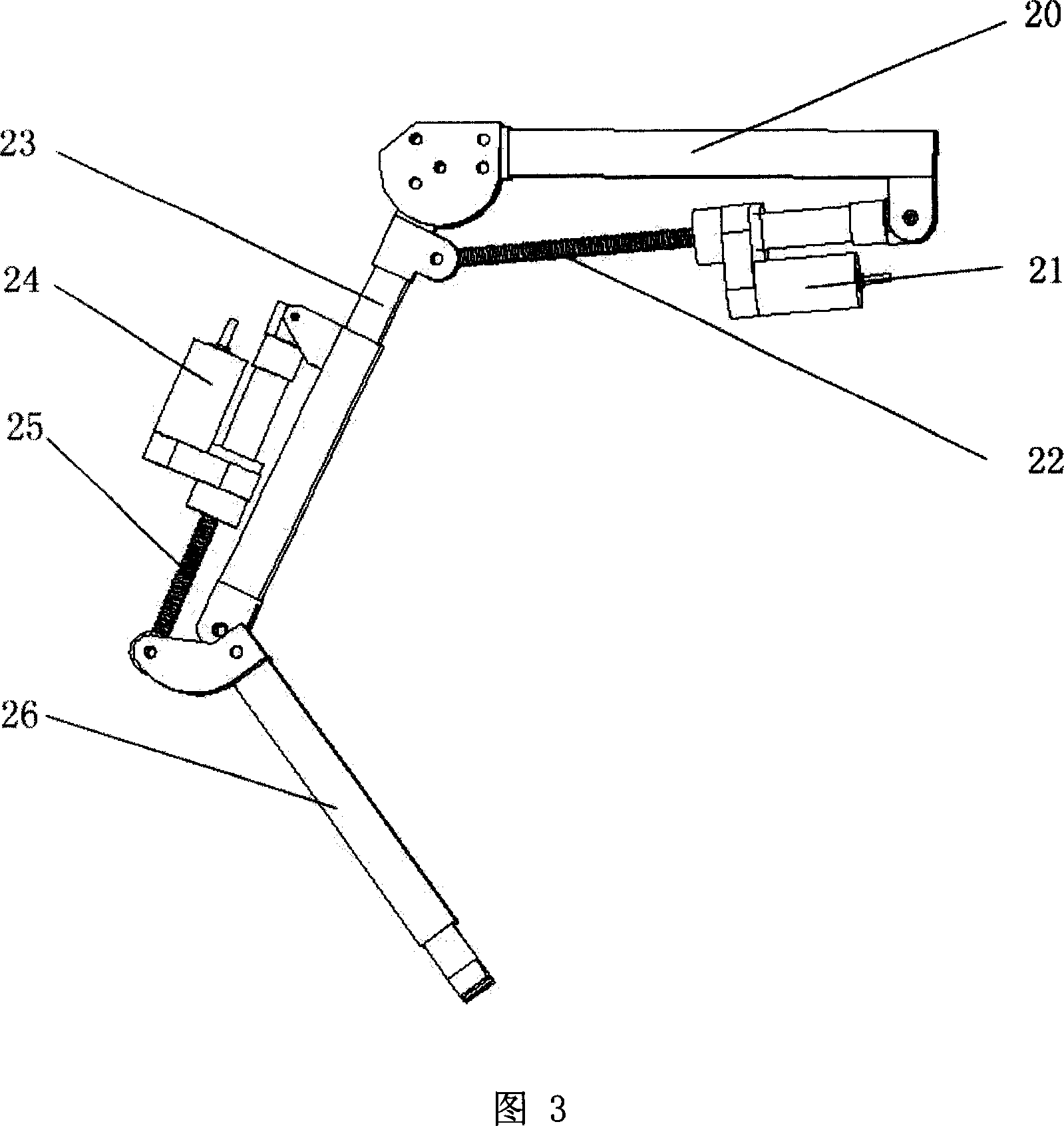 Robot for multiple posture exoskeleton lower limb rehabilitation training