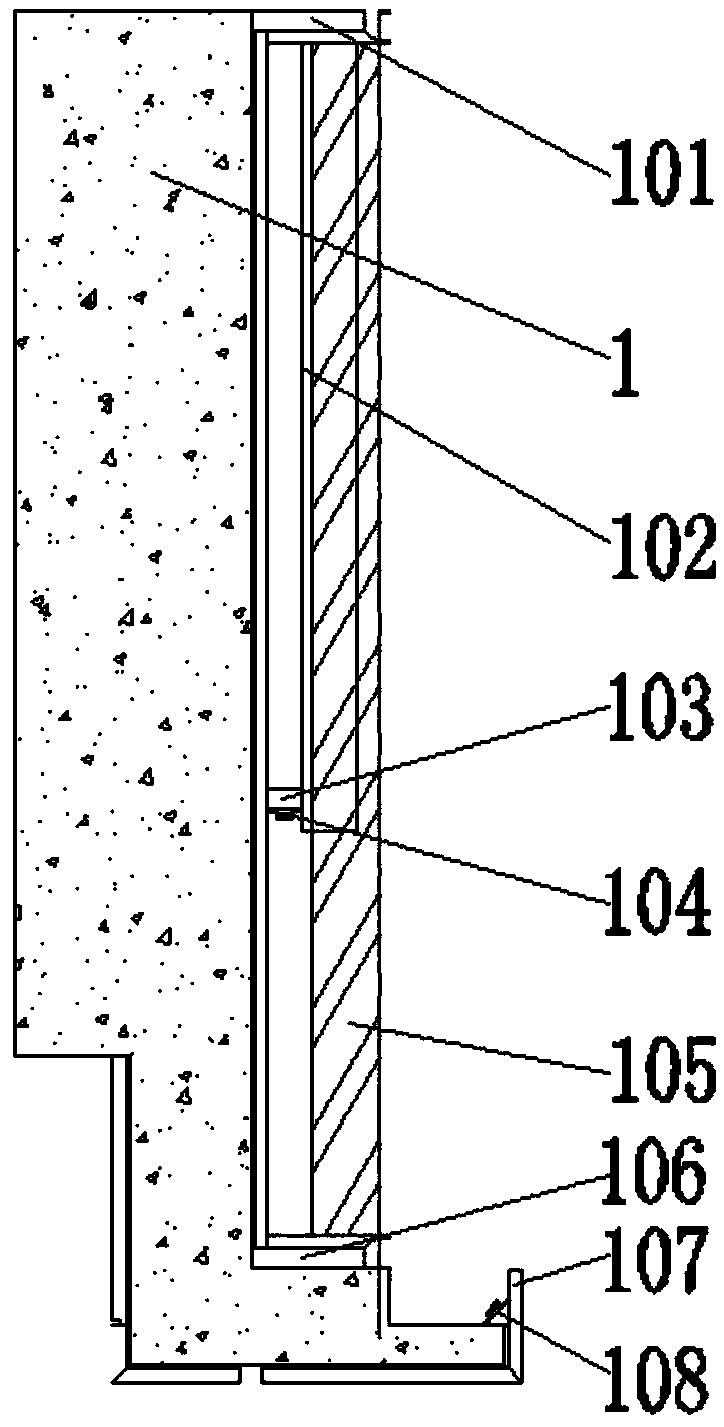 Aisle opening decorative frame with luminous function