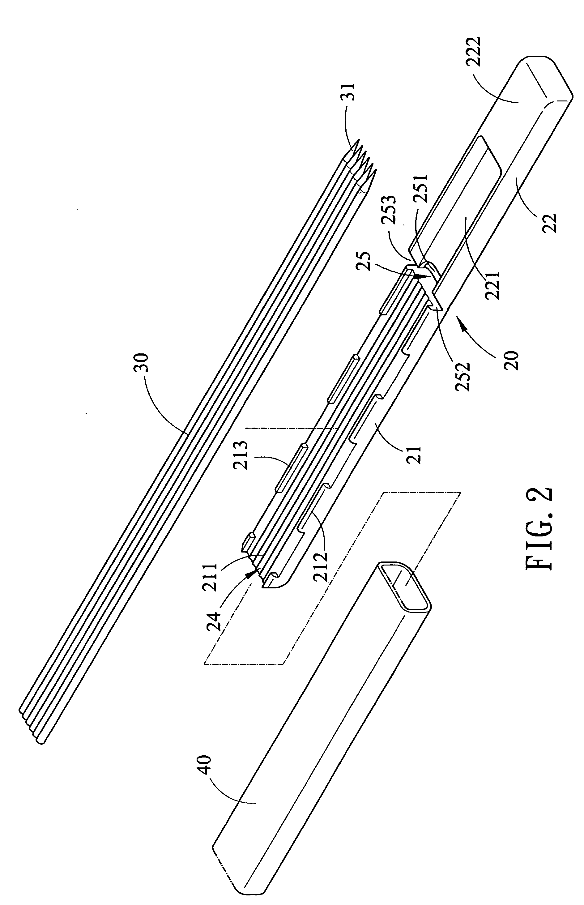 Tattoo needle case with needle head protection arrangement