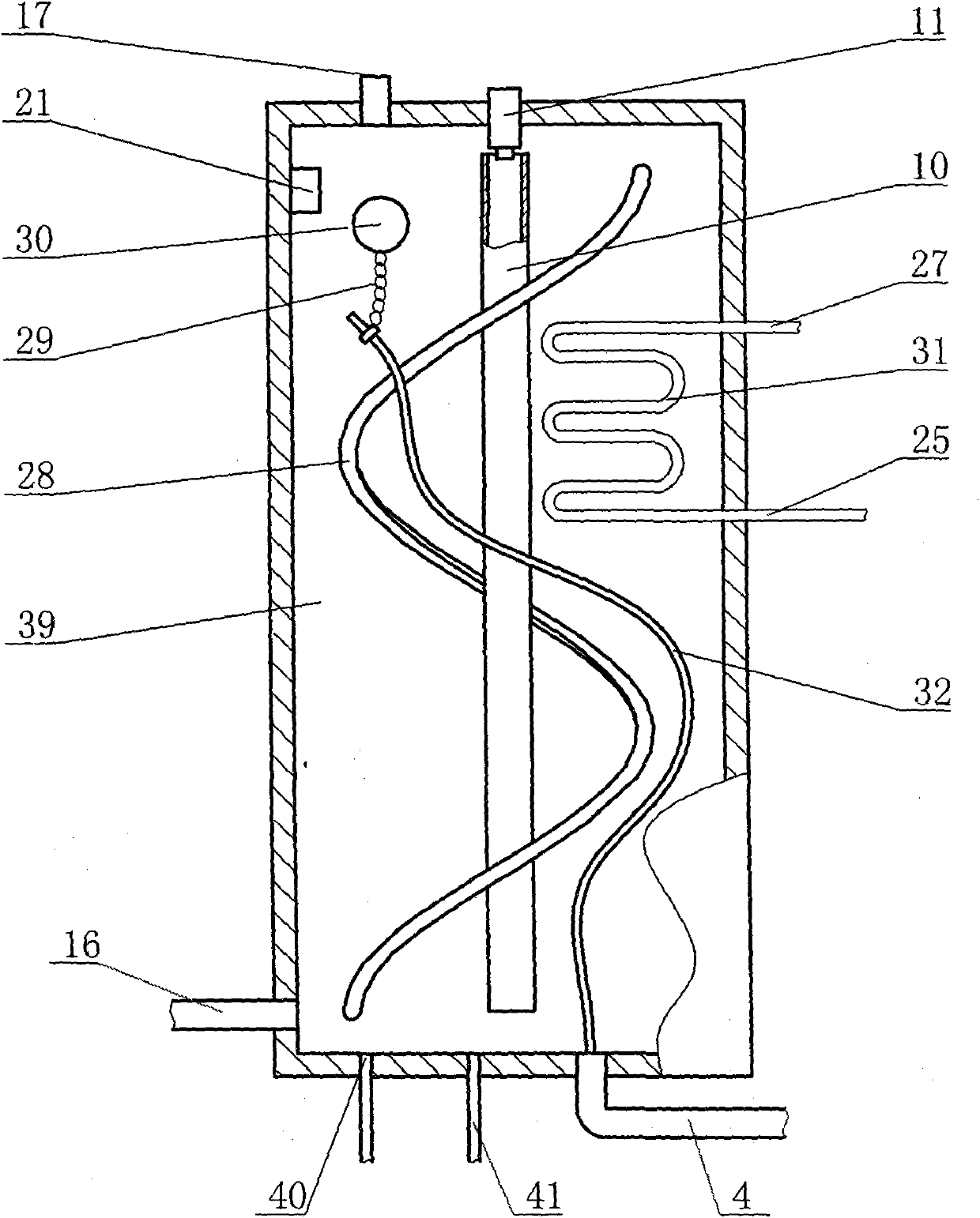 Solar heat pump water heater for commercial use