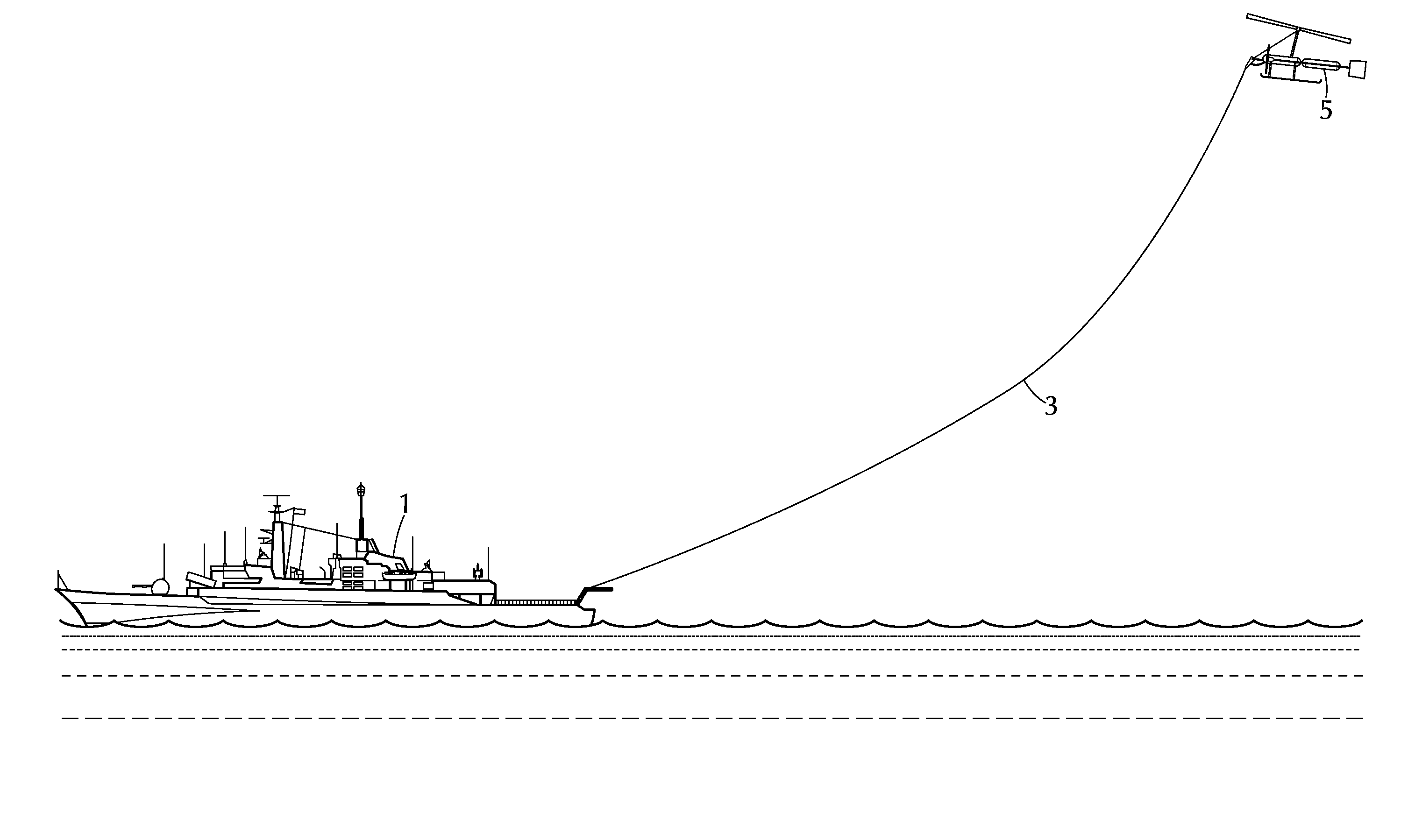 Tethered payload system and method