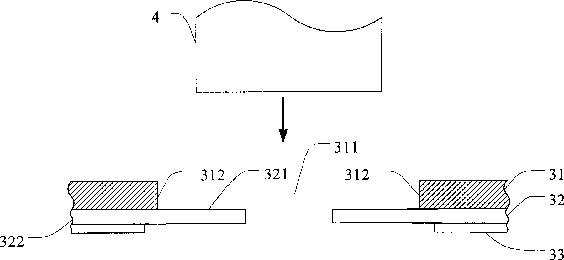 Structure for packing bearing belt and method of manufacturing the same