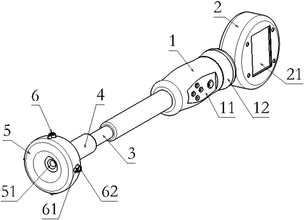 Multi-point laser internal diameter measuring instrument and measurement calculation method thereof