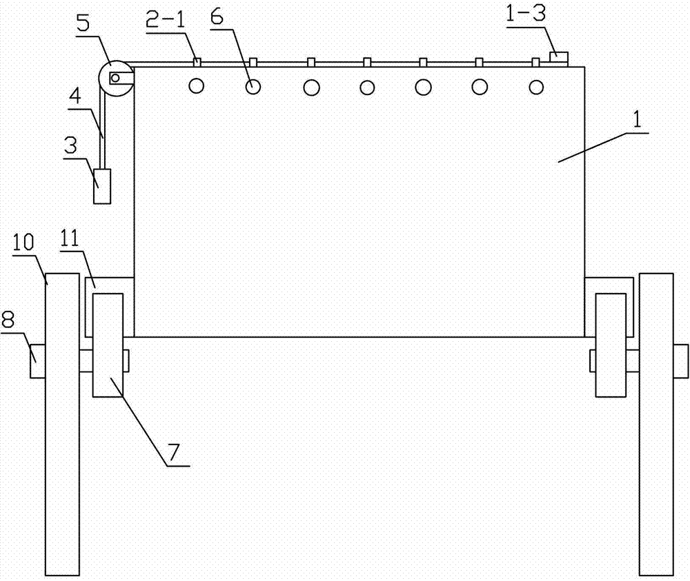 A sliding concrete surface flatness test device