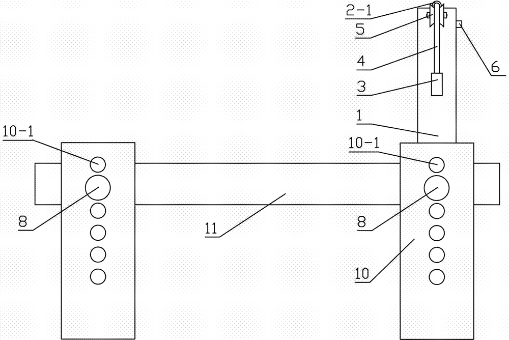 A sliding concrete surface flatness test device