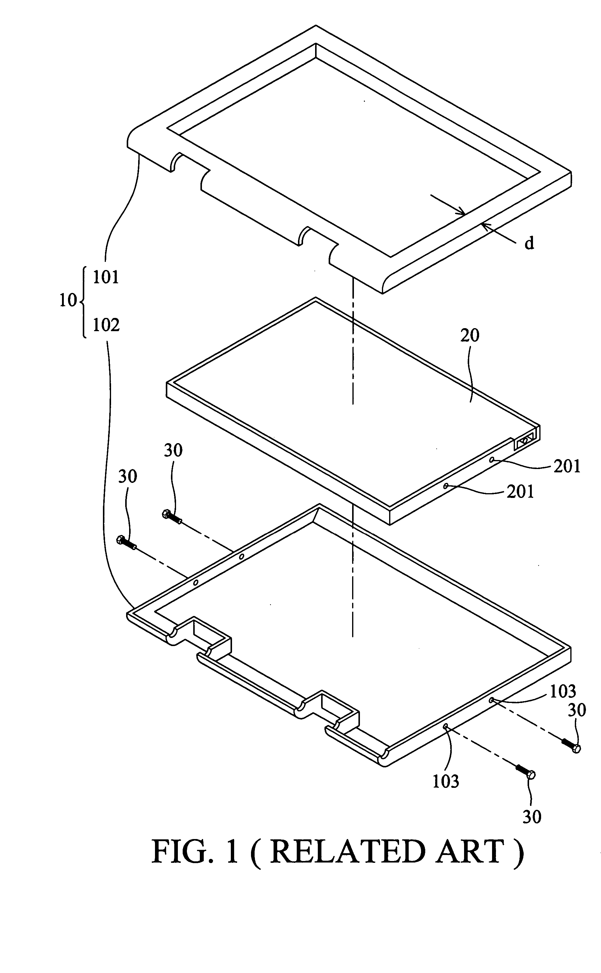 Flat panel display and panel module thereof