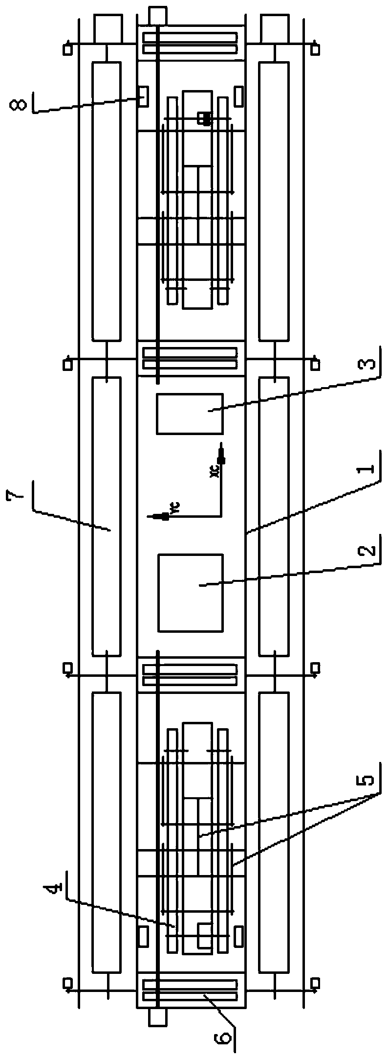 Automatic vertical bidirectional travelling control photovoltaic power station sweeping robot