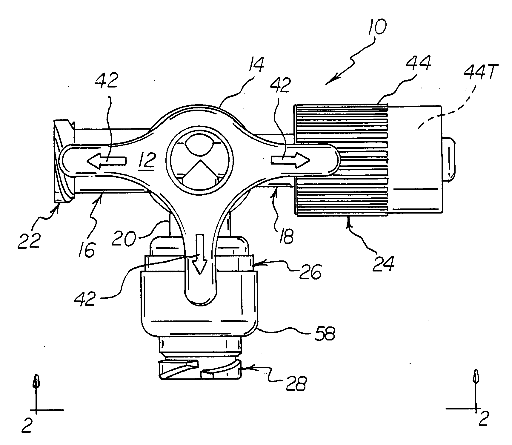 Stopcock With Swabbable Valve