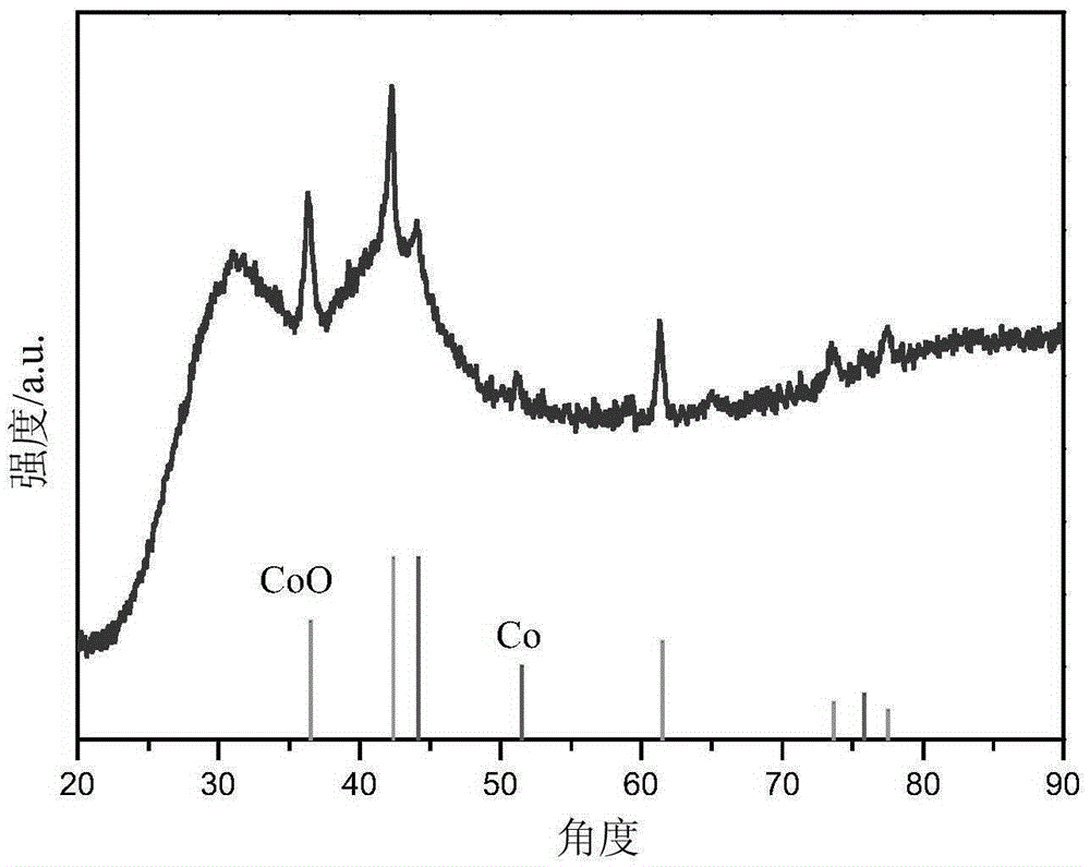 Cobalt and nitrogen doped carbon nanorod catalyst as well as preparation method and application thereof